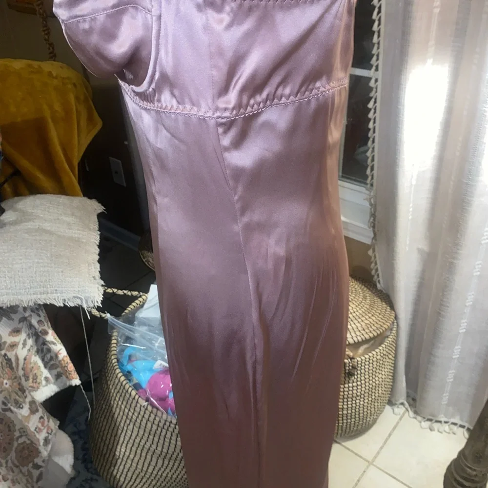 Dolce & Gabbana NWT Vintage Y2K Elegant Mauve Bodycon  Slip Dress - Picture 5 of 11